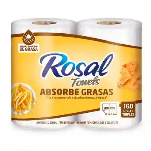 Toalla Cocina Rosal Absorbente Grasas