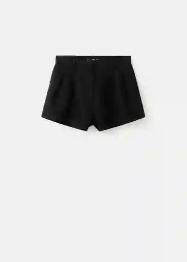 Short Maria Negro Talla 38 Mujer Mango