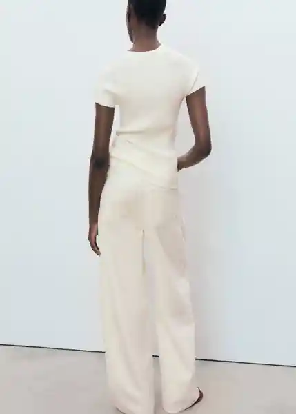 Jersey Tulipa Crudo Talla S Mujer Mango