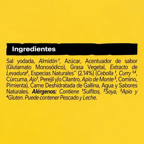 Caldo de Gallina MAGGI con especias Desmenuzado paga 12 lleva 14 x 126g