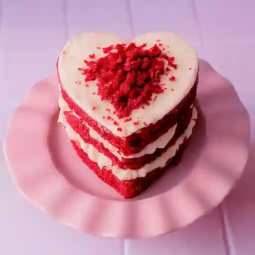 Torta red velvet corazón