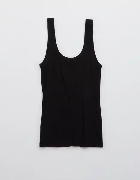 Camiseta Aerie Negro Talla: LARGE 2469073 American Eagle