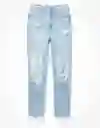 American Eagle Jean Boyfriend Regular Azul Soplado Talla 8