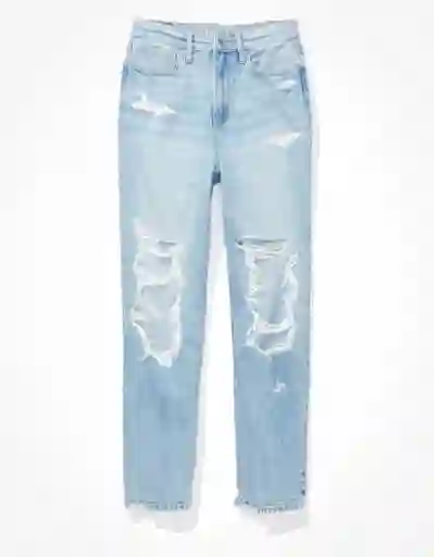 American Eagle Jean Boyfriend Regular Azul Soplado Talla 8