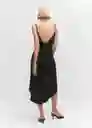 Vestido Lindisim Negro Talla S Mujer Mango