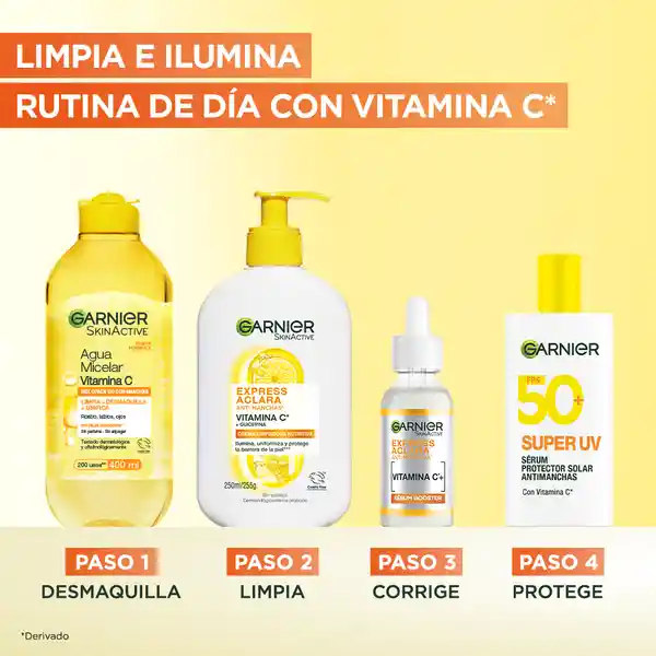 Garnier Express Aclara Anti Manchas Sérum Vitamina C Día