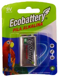 Ecobattery Pila Alkalina 9V
