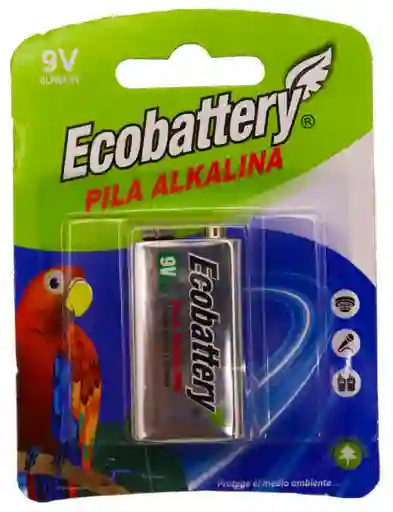 Ecobattery Pila Alkalina 9V