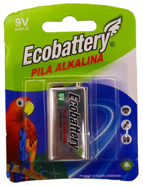 Ecobattery Pila Alkalina 9V