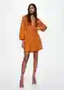 Vestido Amelie-W Naranja Talla Xs Mujer Mango