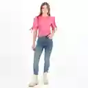 Jean Ilussion Tiro Medio Bota Recta Azul Talla 8 - 570732