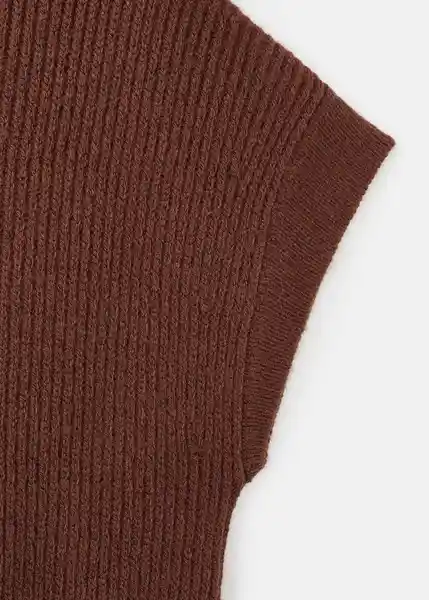 Saco Jersey Choco Marron Talla M Mujer Mango