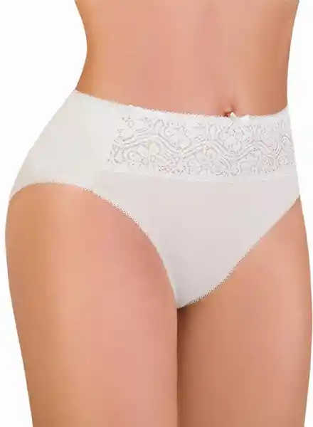 St Rina Panty Mujer Blanco Con Encaje Talla M