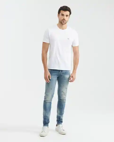 Jean S.Slim Fit Rider Heritage Masculino Azul 34 Chevignon