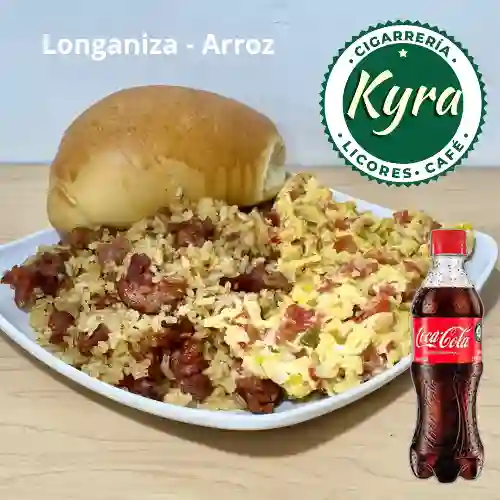 Combo Longaniza-arroz-huevos + Coca Cola Pet 500