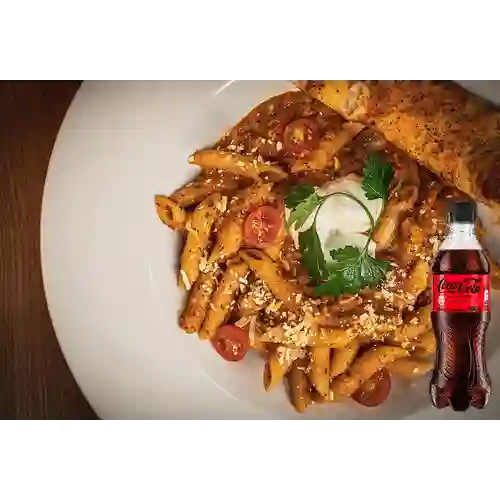 Combo Pasta Napolitana + Coca-Cola Sin Azúcar 400 ml