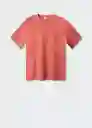 Camiseta Anouk Coral Talla M Hombre Mango