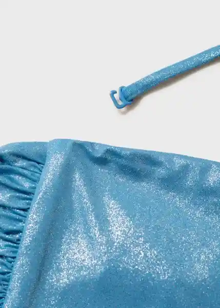 Short Bañador Ariel Azul Talla S Mujer Mango