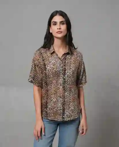 Camisa Mujer Beige M 213G025_BEI161010 Rifle