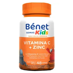 Bénet Multivitamínico Kids Goma Vitamina C y Zinc Sin Azúcar