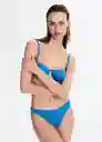 Braga Maca Azul Talla L Mujer Mango