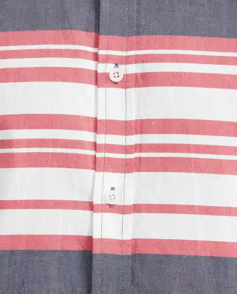 Camiseta Striped Pre-Dyed Azul Dark Ultra Oscuro T. L Chevignon