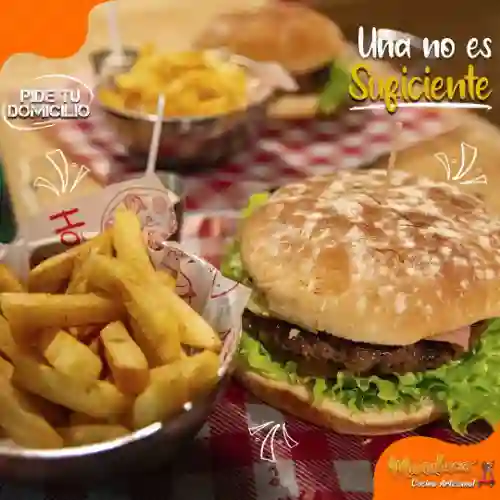 Super Combo 2 Hamburguesa + Papas + Coca-Cola 1.5 l
