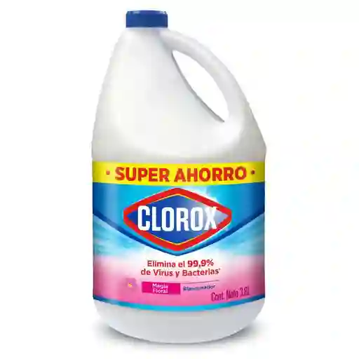 Blanqueador Clorox Magia Floral Botella 3.8 lt