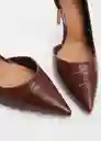 Zapatos Audreyc Chocolate Talla 36 Mujer Mango