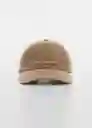 Gorra Quote Beige Talla 99 Mujer Mango