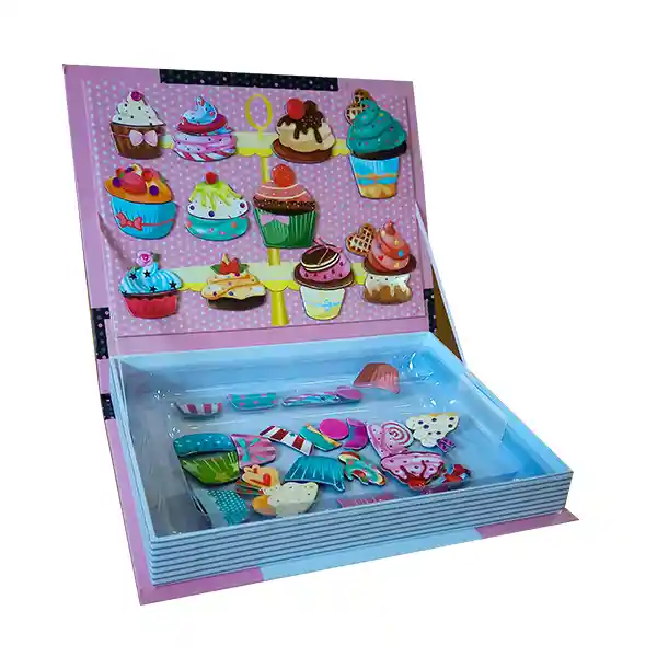 Faroplay Libro Magnético Cupcakes