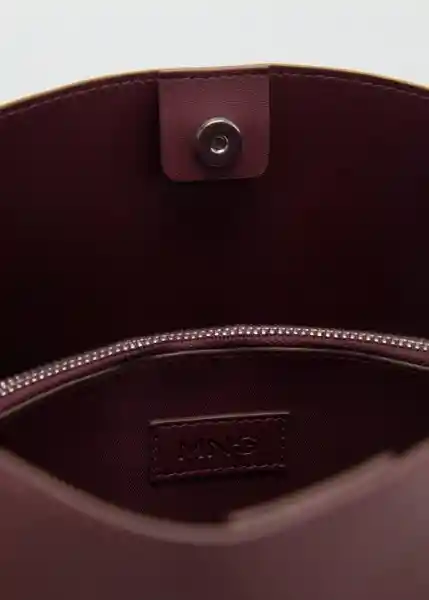 Bolso P Winnie Burdeos Talla 99 Mujer Mango