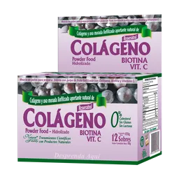 Natural Freshly Colágeno en Polvo + Biotina + Vitamina C