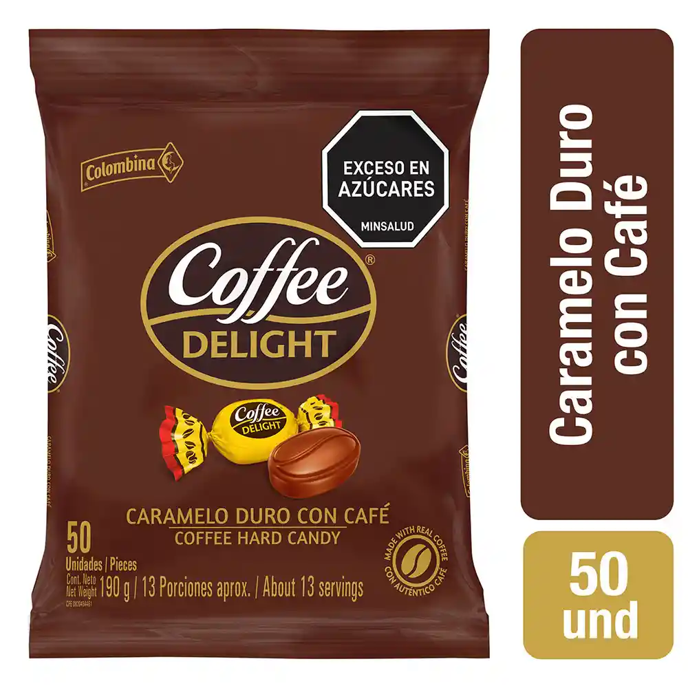 Coffee Delight Caramelos Duros con Café
