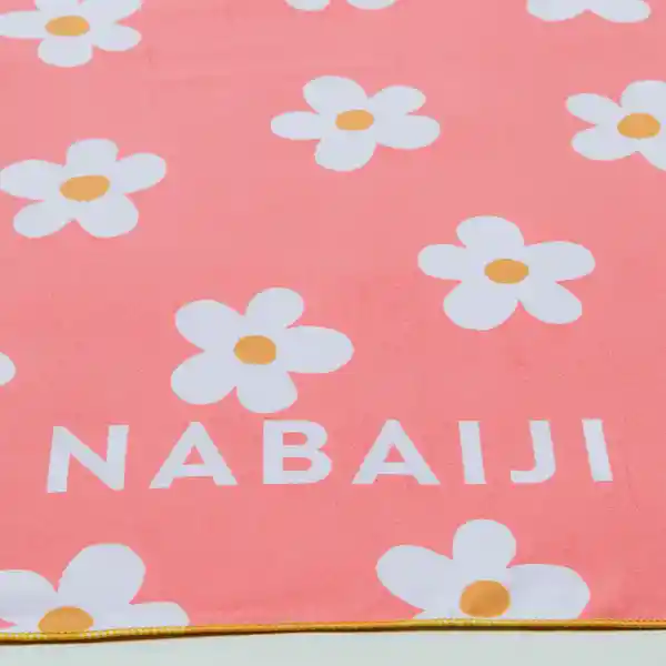Nabaiji Toalla de Microfibra Rosa Talla L 80 x 130 cm