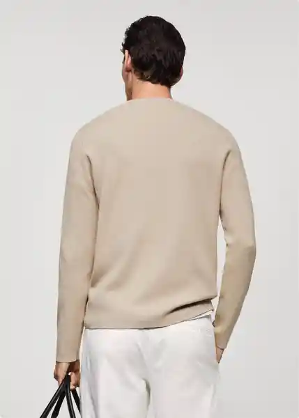 Jersey Luxus Beige Talla L Hombre Mango