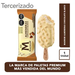 Magnum Helado Blanco Almendras