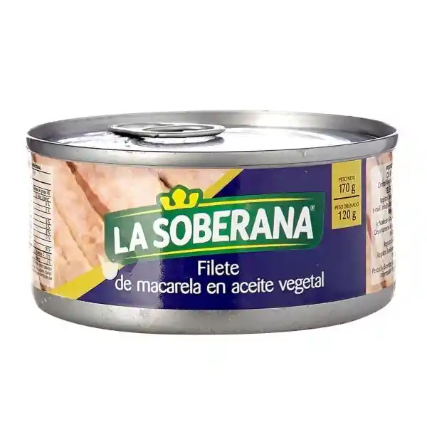 La Soberana Filete de Macarela en Aceite Vegetal