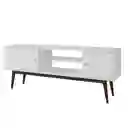 Muebles 2020 Mesa de tv Niagara Blanco Roble Oscuro