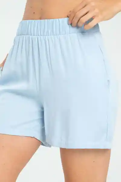 Short Elastico Color Azul Claro Talla 10 Ragged