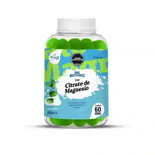 Natural Milab Goma Masticable Magnesio Menta
