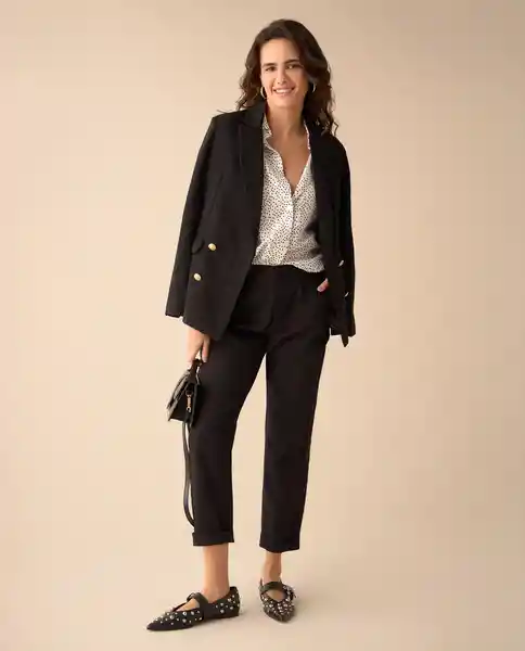 Pantalón Jaguar Negro Ultraoscuro Talla 12 431G006 Esprit