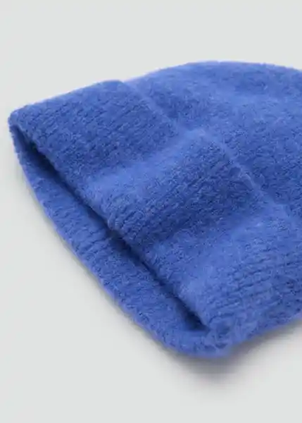 Gorro Mohi Azul Mujer Mango