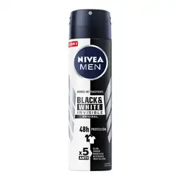 Nivea Men Desodorante Invisible Black & White en Aerosol