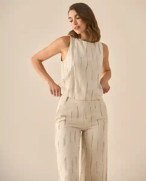 Camisa Blanco Ponche Claro Talla S 613G093 Esprit