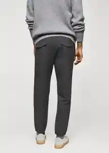 Pantalón Murlo Gris Talla 42 Hombre Mango