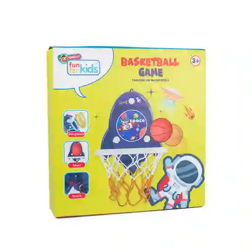 Monkey Cancha de Basketball Base de Pared Dos Juegos en Uno