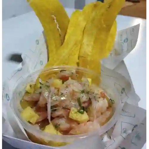 Ceviche de Camarón (cholupa & Mango)