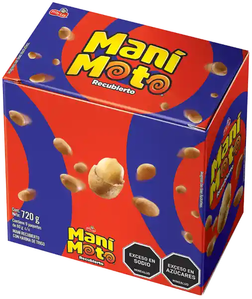 Mani Moto Snacknatural 80 g Pack X9