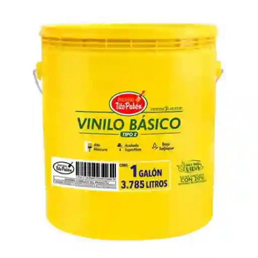 Tito Pabón Vinilo Básico Tipo 2 Blanco